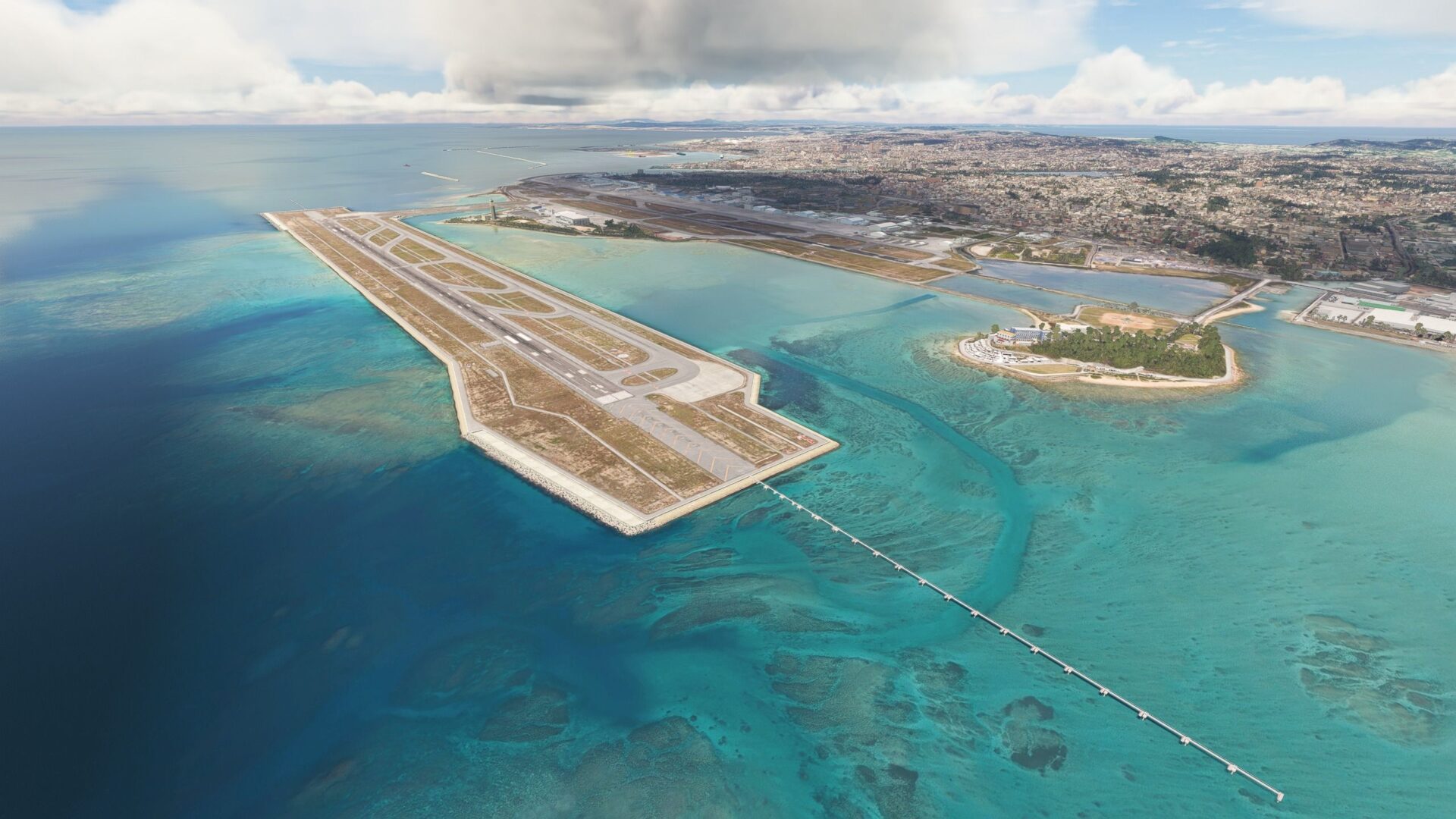 Naha Airport in Microsoft Flight Simulator with MK-Studios' scenery