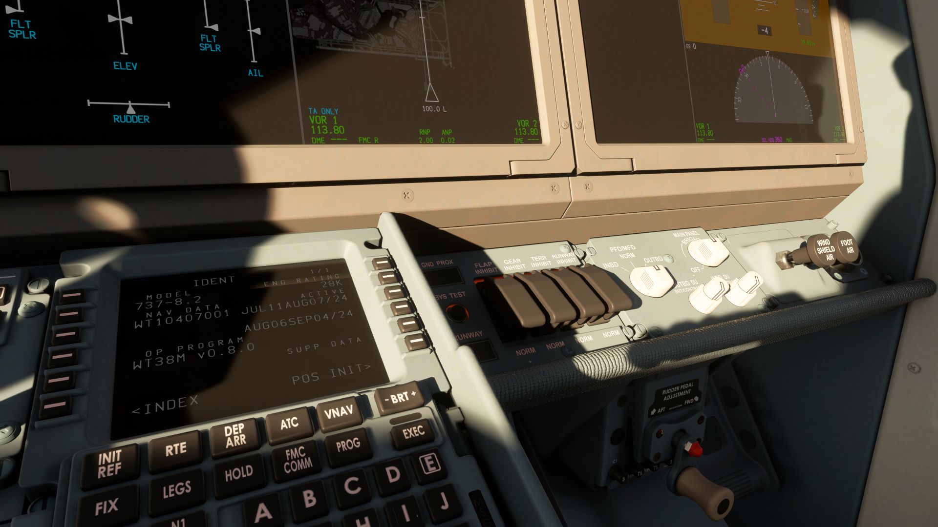 Microsoft Flight Simulator 2024 737 Flight Deck Ray Tracing