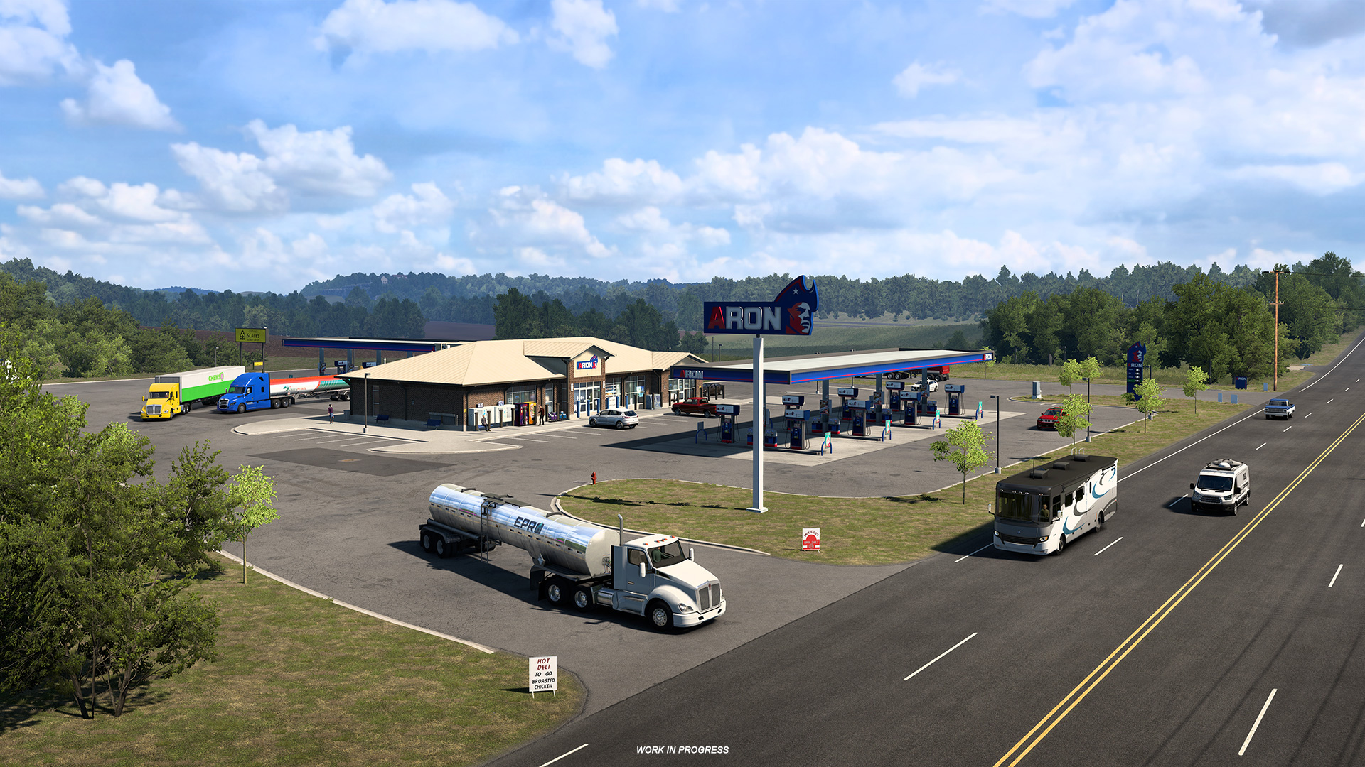 American Truck Simulator Shows Rest Stops in Upcoming Missouri Expansion