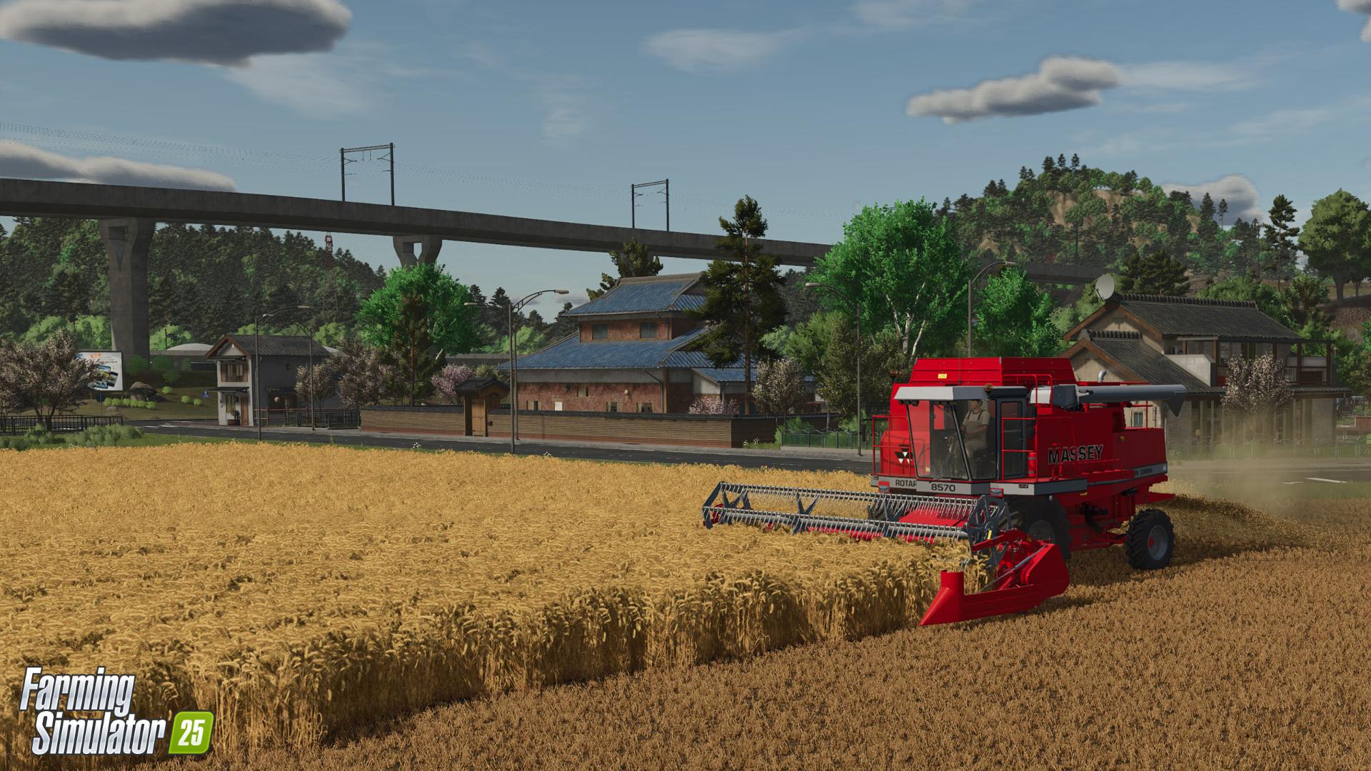 Farming Simulator 25 wheat fields in East Asia