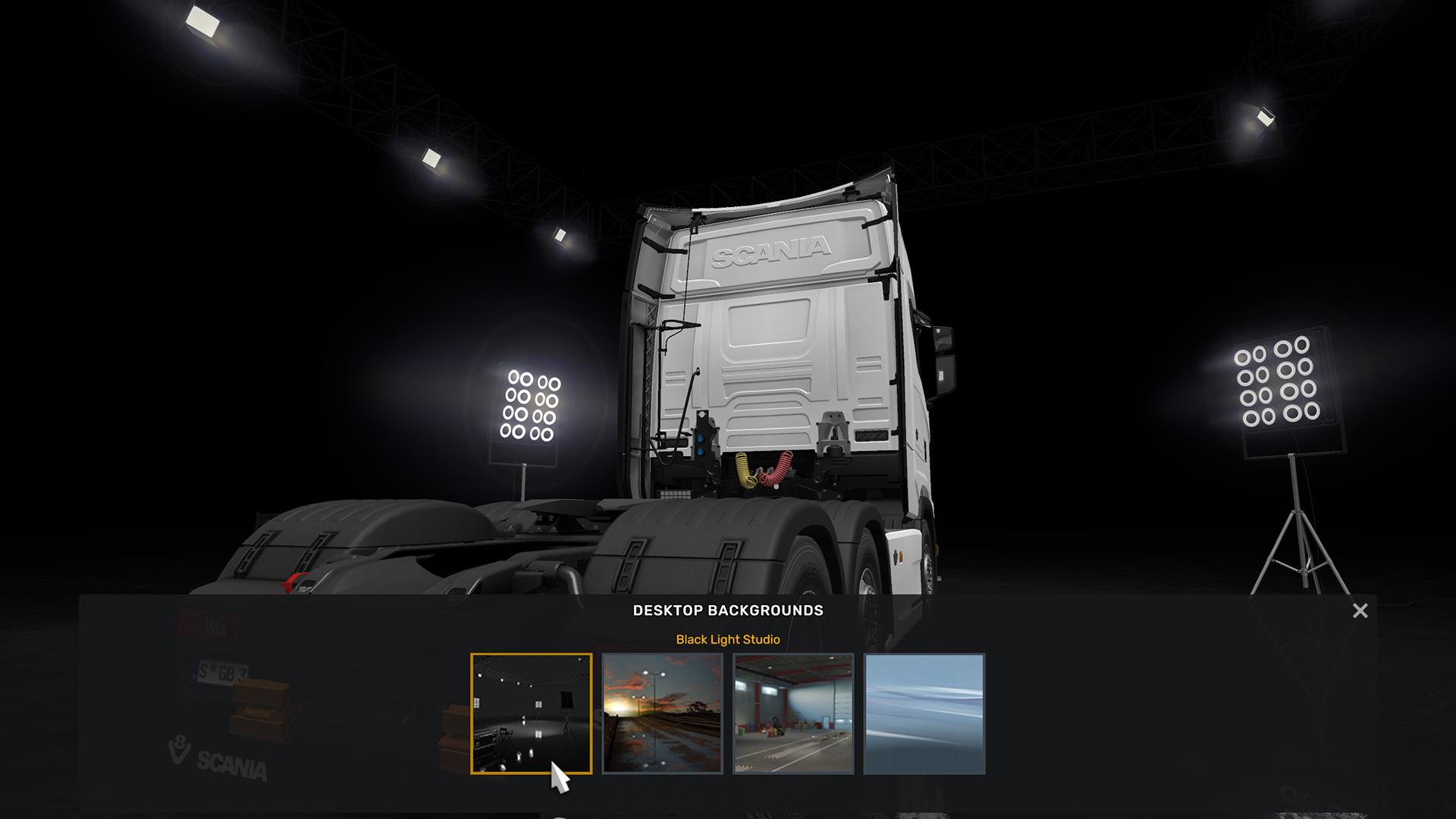 blacklight studio background Euro Truck Simulator 2