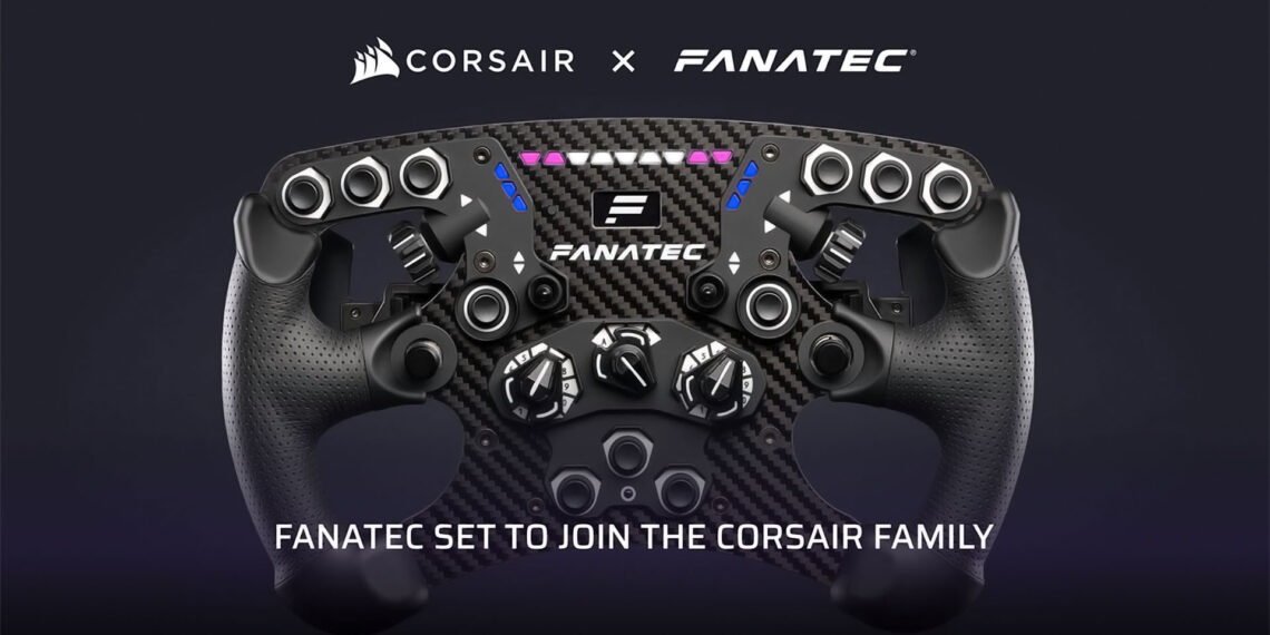 Infographic portrating the acquisition of Fanatec by Corsair