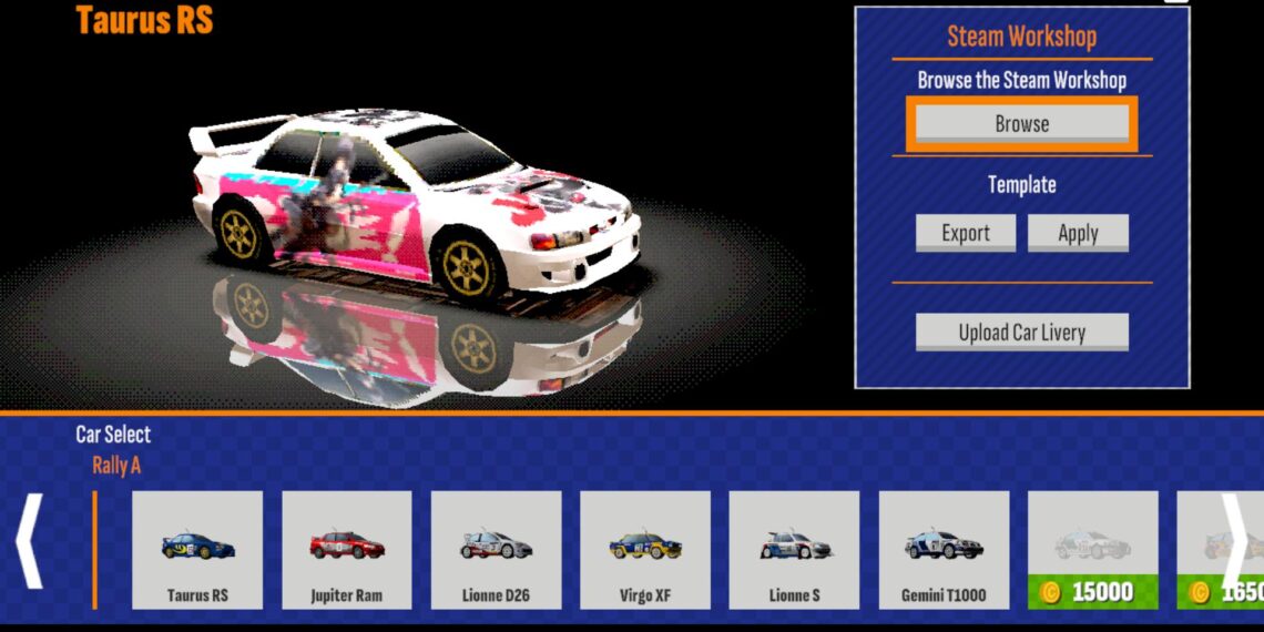 Old School Rally custom livery