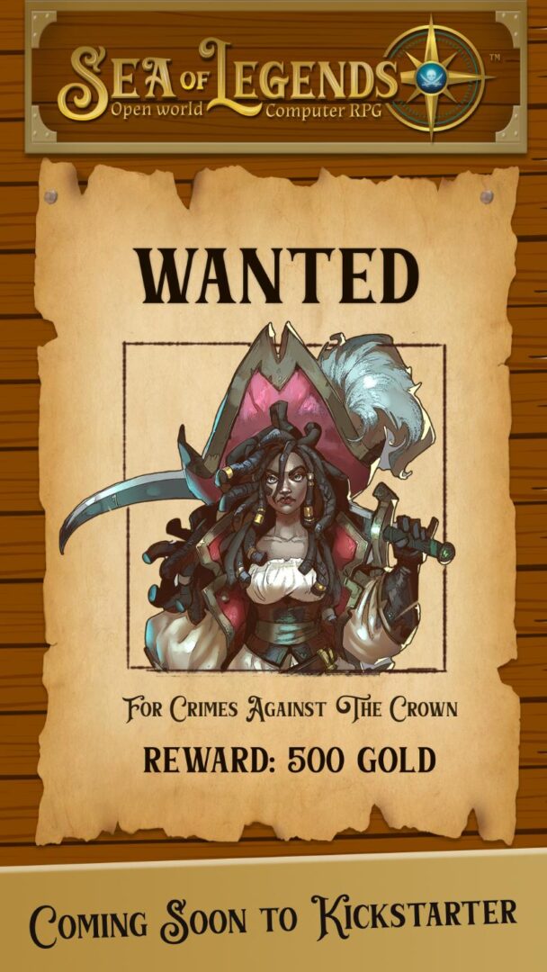 Sea of Legends wanted poster