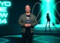 Xbox boss Phil Spencer on Tokyo Game Show backdrop.