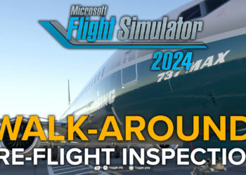 MSFS Walk-Around Mode with Boeing 737 MAX