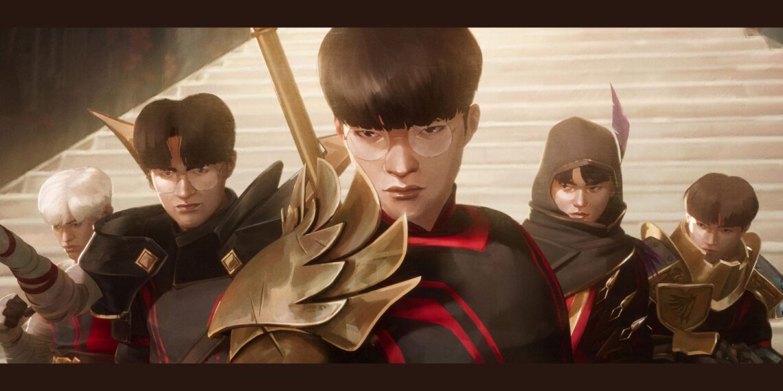 T1 in League of Legends Worlds 2024 music video