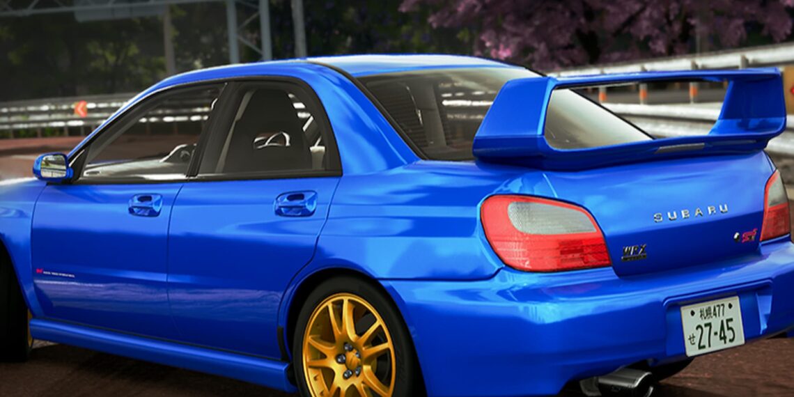 blue Subaru in JDM: Rise of the Scorpion