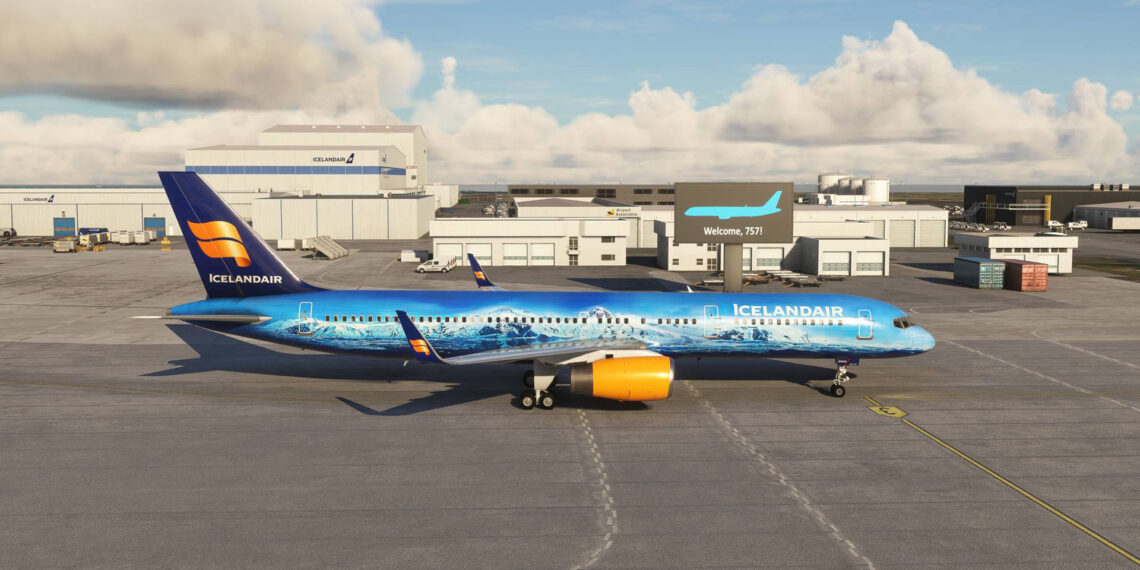 Microsoft Flight Simulator Bluebird Boeing 757