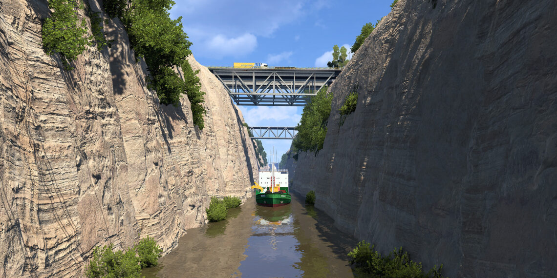 Euro Truck Simulator 2 Greece Corinth Canal