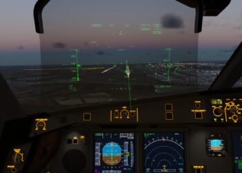 X-Plane Toliss A330 HUD