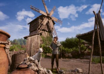 goat and player Medieval Dynasty