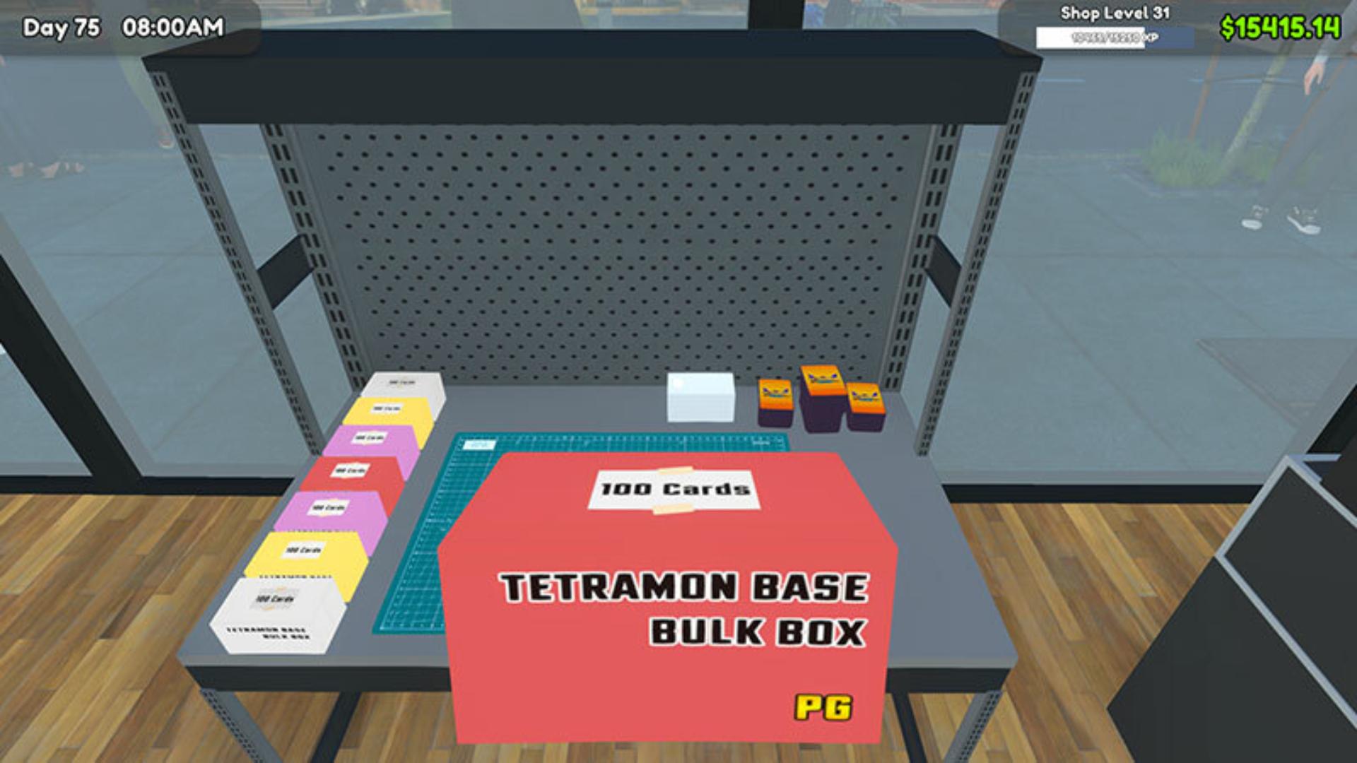 bulk boxes in TCG Card Shop Simulator