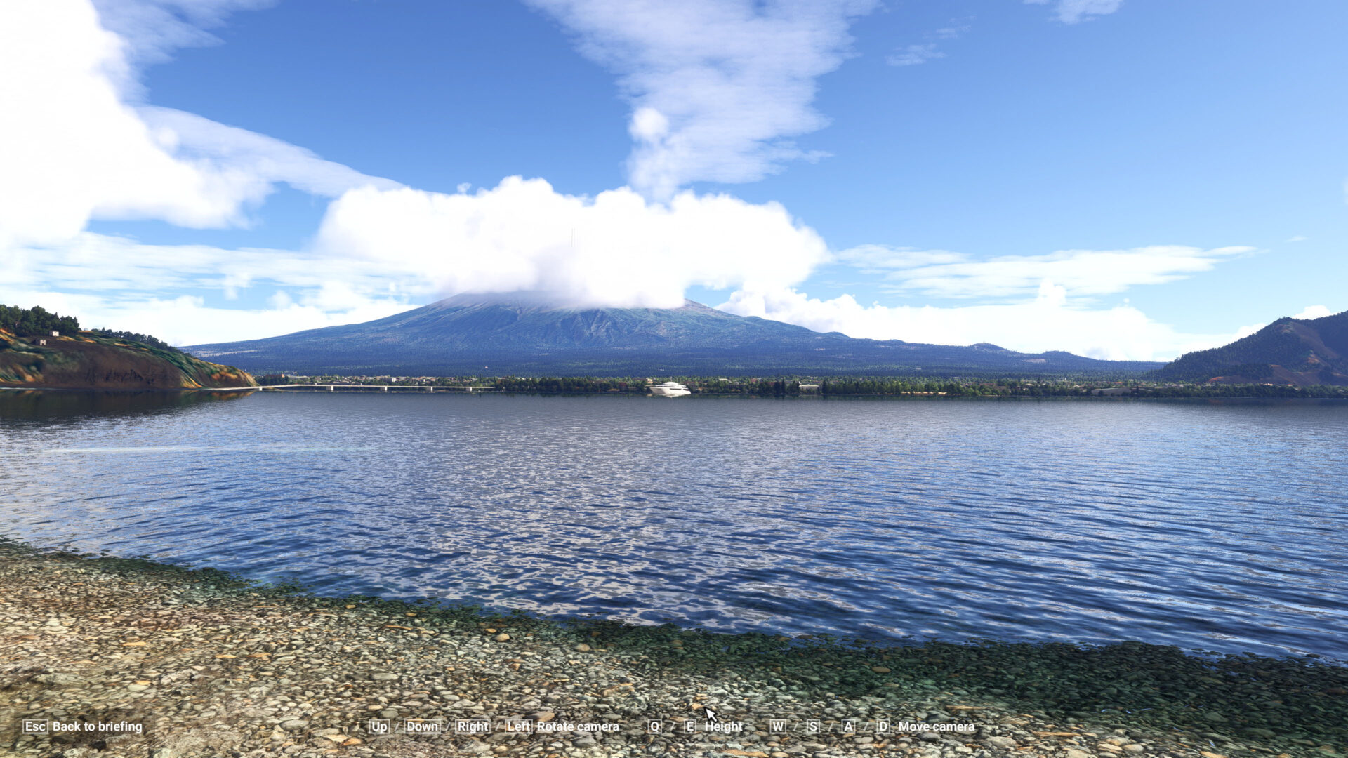 Mount Fuji in Microsoft Flight Simulator 2024.