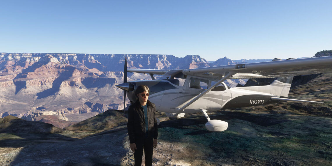 Microsoft Flight Simulator Grand Canyon Exit Plane