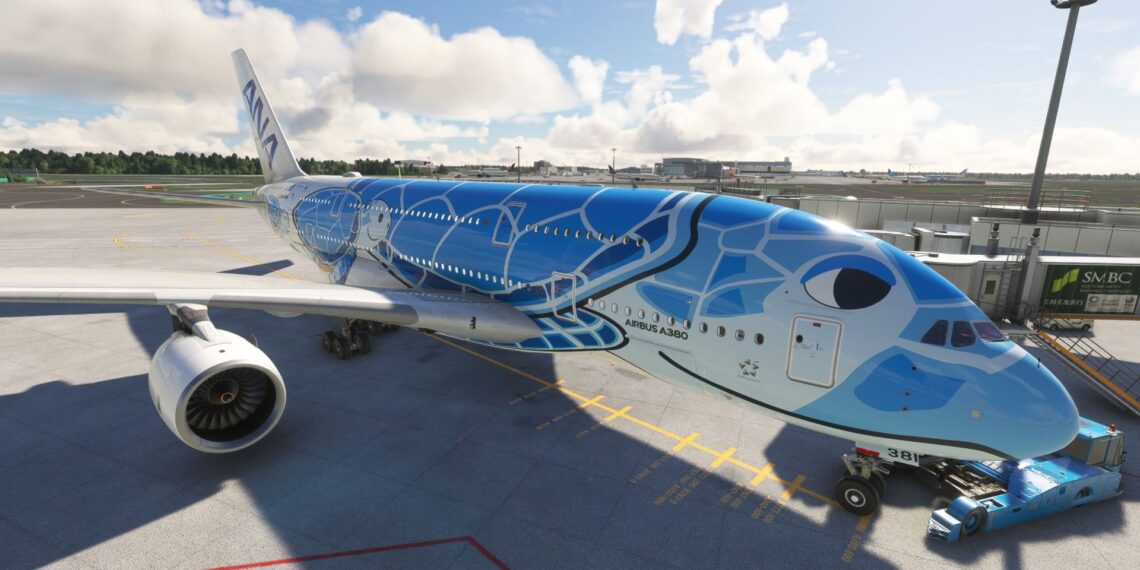 Microsoft Flight Simulator Airbus A380 ANA "Flying Honu"