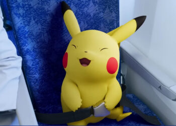 Pikachu in ANA Safety Video