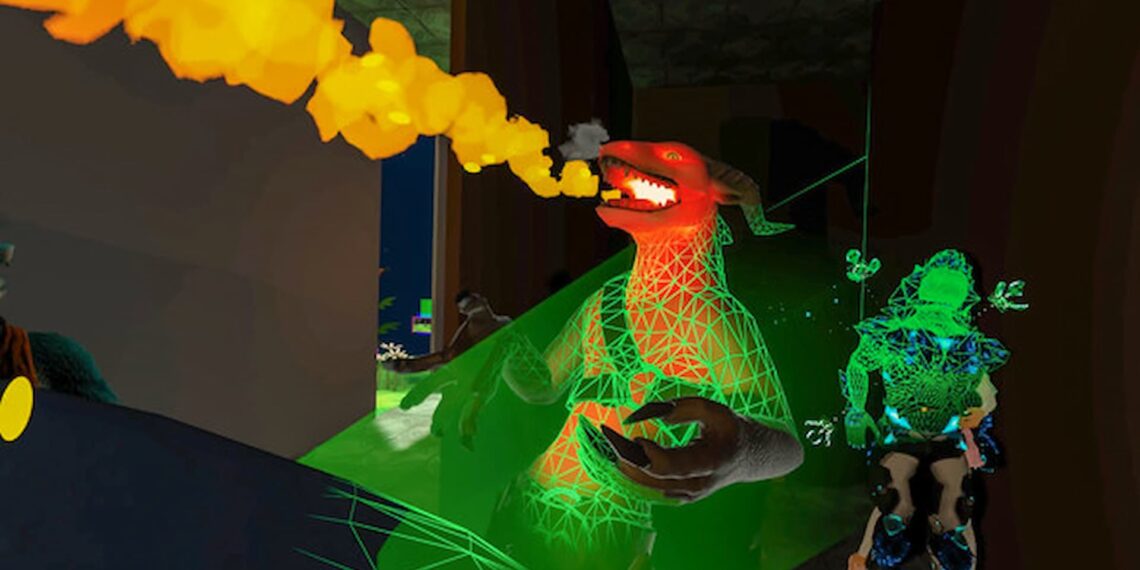 dragon fire in VRChat