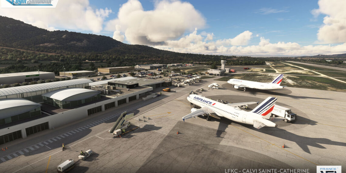 Microsoft Flight simulator Calvi–Sainte-Catherine Airport (1)