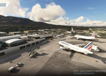 Microsoft Flight simulator Calvi–Sainte-Catherine Airport (1)