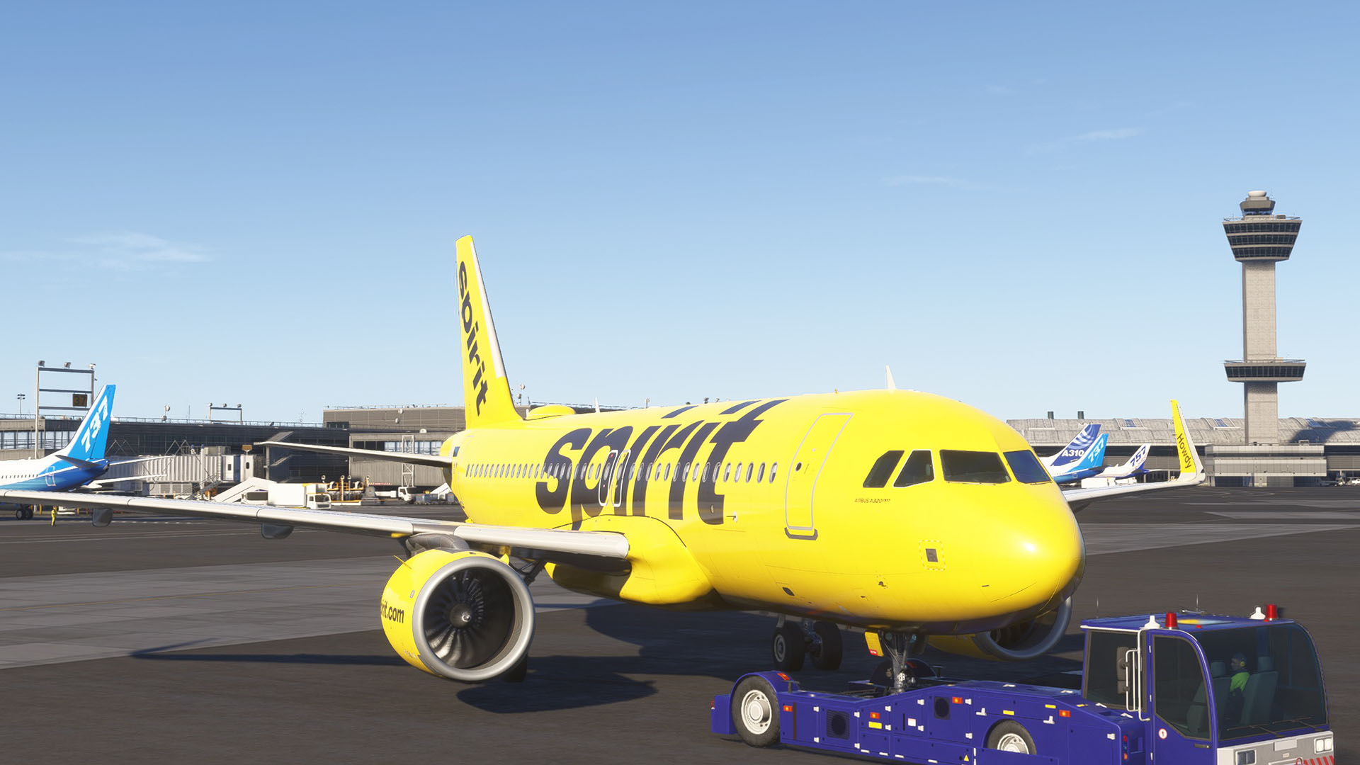 Spirit Airbus A320neo at New York JFK