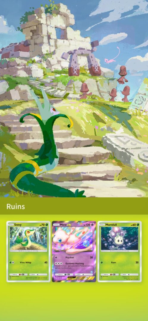 Serperior binder Pokemon TCG Pocket