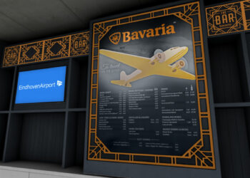 Microsoft Flight Simulator Bavaria cafe at Eindhoven Airport