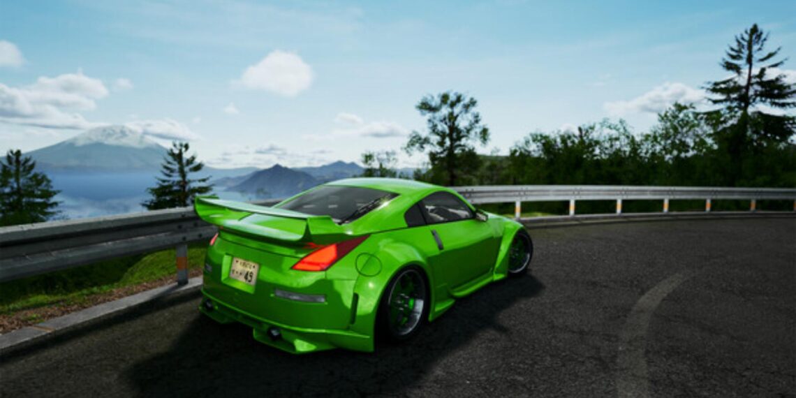 green car in JDM: Japanese Drift Master