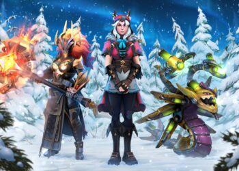 heroes in the snow in Dota 2