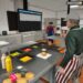 making a burger in Fast Food Simulator