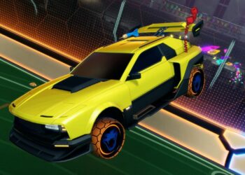 Rocket League yellow car