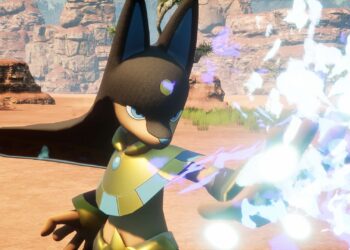 Pal attacking in Palworld