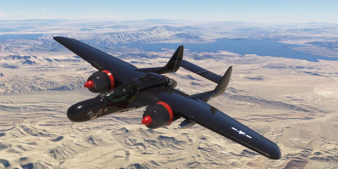 Microsoft Flight Simulator black Widow