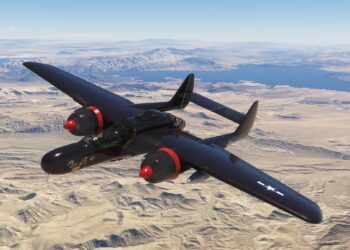 Microsoft Flight Simulator black Widow