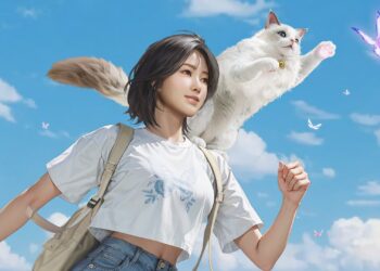 inZOI player and cat running