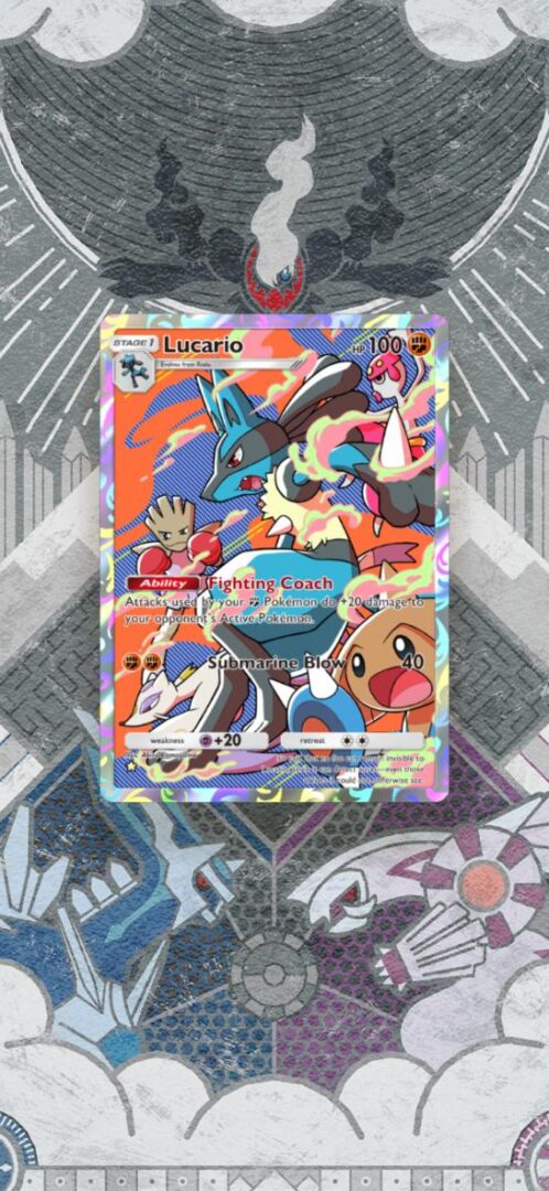 Pokemon TCG Pocket Dialga and Palkia board