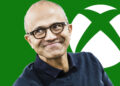 Satya Nadella and Xbox Logo
