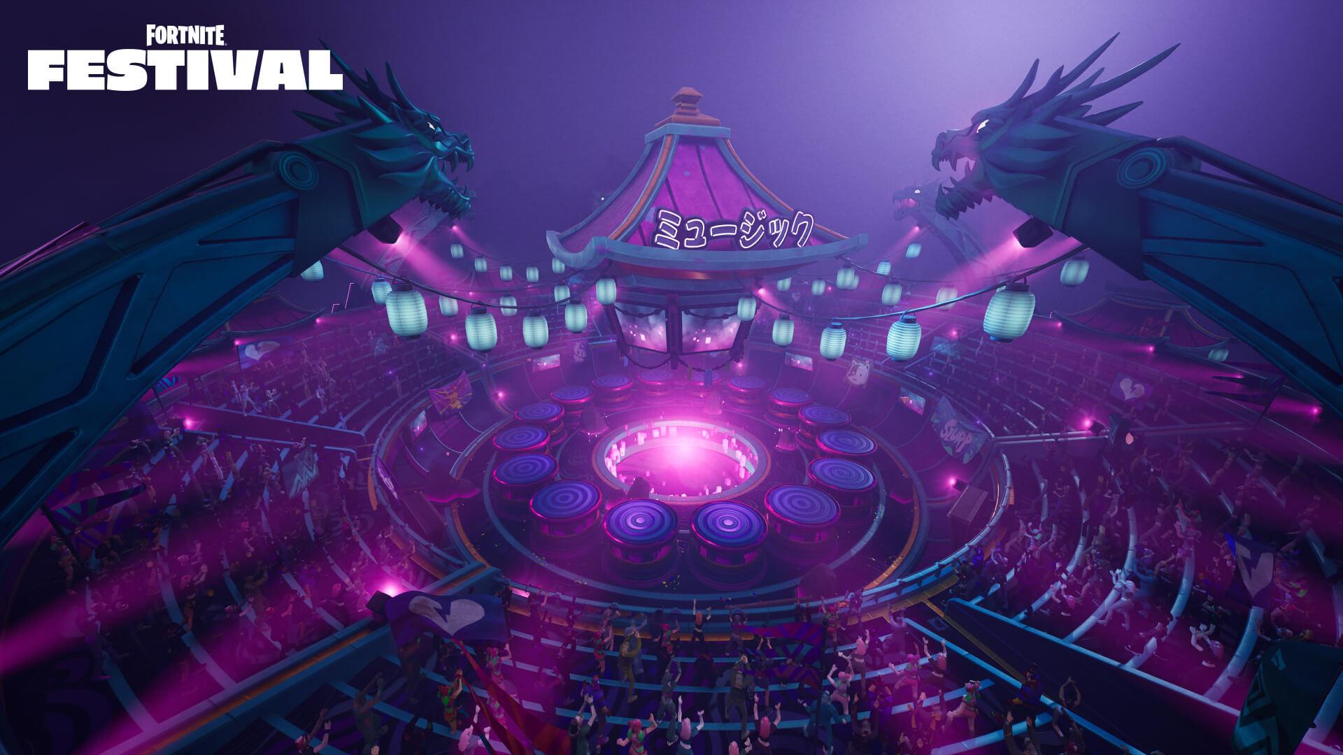 Battle stage in Fortnite Festival