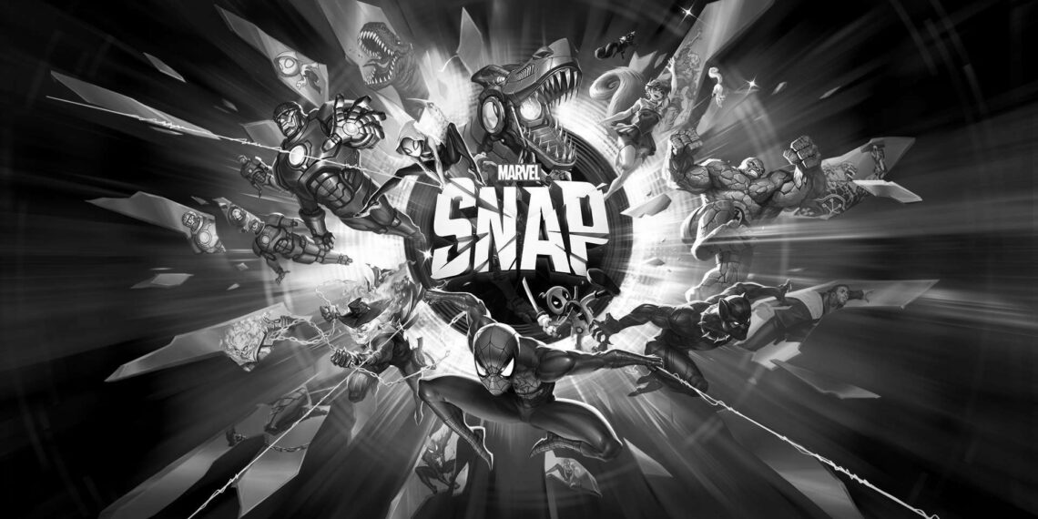 Marvel Snap Art Black and White