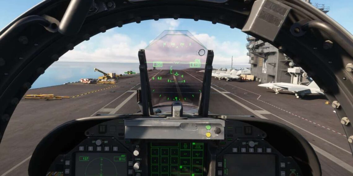 Microsoft Flight Simulator Chaseplane on F18