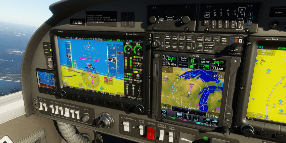 TDS GTNXi on Da20 in X-Plane