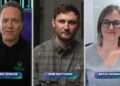 Xbox Boss Phil Spencer, Dom Matthews from Ninja Theory, Katja Hofmann from Microsoft Researc