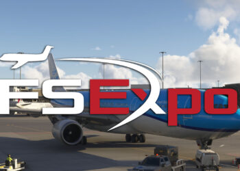 FlightSimExpo Logo on Airbus A330 with KLM Livery