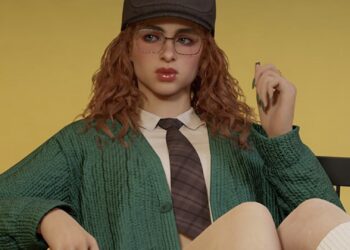 character in cart inZOI