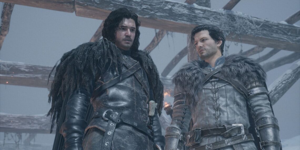 Jon Snow and the playable hero in Game of Thrones: Kingsroad