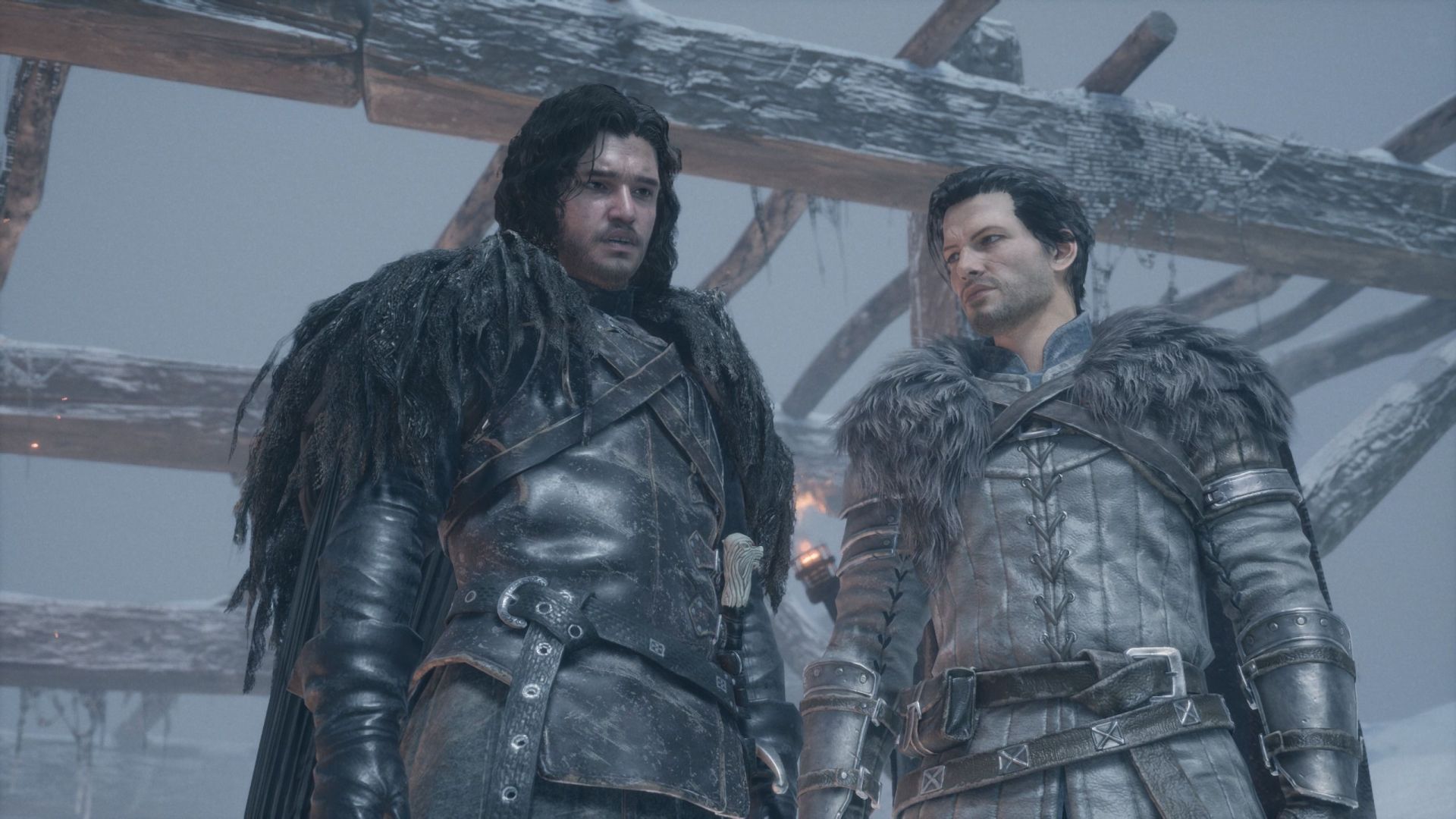 Jon Snow and the playable hero in Game of Thrones: Kingsroad