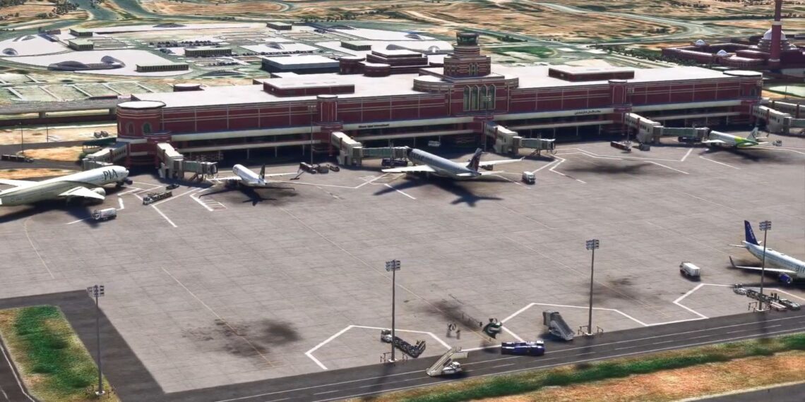 Allama Iqbal Airport in Microsoft Flight Simulator