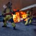 firefighters fighting fire in Firefighting Simulator Ignite