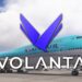 Boeing 747 i Korean Airlines livery parked at Tokyo Haneda with Volanta logo