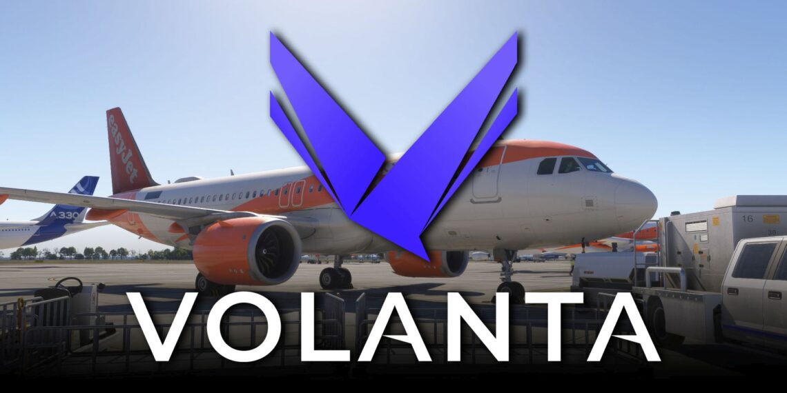 Volanta K Logo and Easyjet A320 in Microsoft Flight Simulator 2024